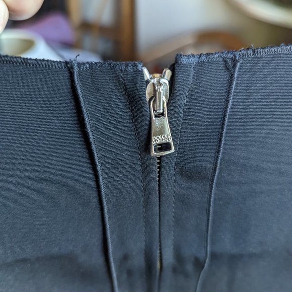 Women's Dolce & Gabbana Mini Sheath Stretch Sleeveless Solid Black Dress 40 - Picture 10 of 11